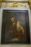 <center></center><center>La chapelle.</center> Saint Jérôme est désormais considéré comme une œuvre de Giovanni Battista Langetti, peintre italien du XVIIe siècle.