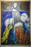 <center></center>La traversée de la Mer Rouge. Marc Chagall 1955.
Huile sur toile Musée national d’art moderne/Centre de création industrielle, en dépôt au Musée national Marc Chagall, Nice
Fuyant l'Egypte pour libérer le peuple hébreu de l'esclavage, Moïse traverse la Mer Rouge pour parvenir en Terre Promise, la terre d'Israël. Figure fondatrice du judaïsme, Moïse préfigure pour les chrétiens le Christ et annonce, pour les musulmans, la figure du Prophète Muhammad.