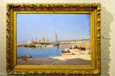 <center>Exposition Cassis, porte de la peinture au tournant de la modernité.</center>Joseph Garibaldi, 1863 – 1941. Vue du quai des Baux.