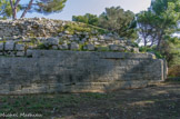 Saint Blaise. <br> Bastion polygonal du rempart grec.